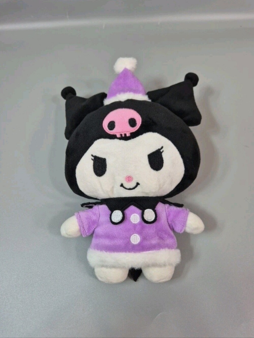 Hello Kitty & Friends Kuromi Holiday Purple Plush 11" Stuffed Animal Pre Loved - Picture 6 of 7